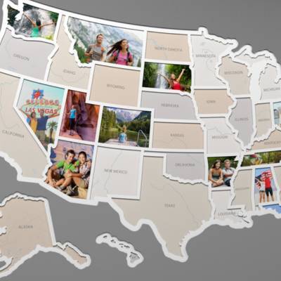 Map with pictures
